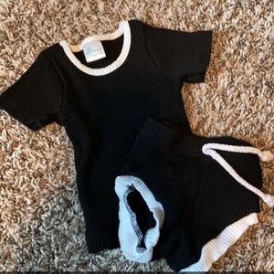 Little one shop 2 piece ribbed outfit